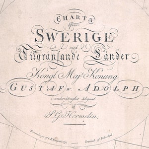 1797 Map of Sweden Etsy