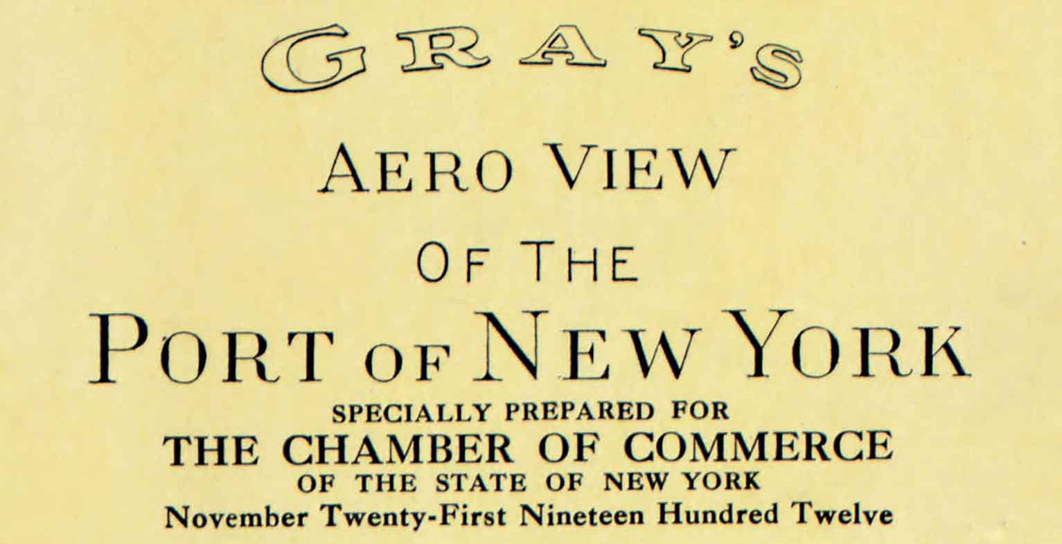 1913 Aerial View of the Port of New York Etsy UK