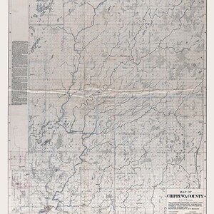 Carte du comté de Chippewa, Wisconsin, 1873