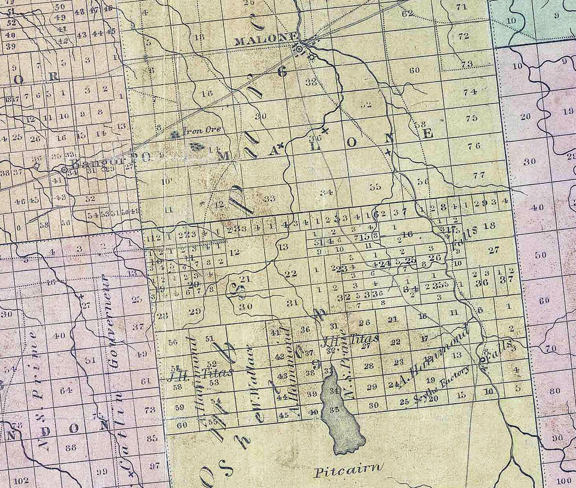 Map Of Franklin County New York Map Of Franklin County New York