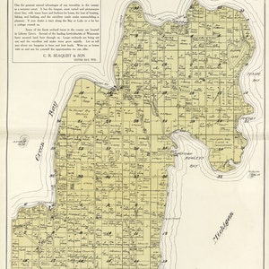 1914-Karte von Liberty Grove Township Door County Wisconsin