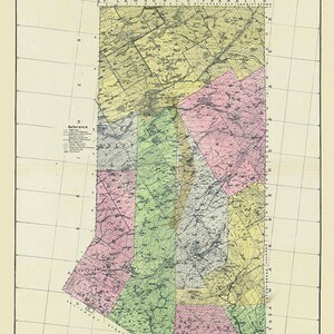 Carte du comté de Hamilton, New York, 1910