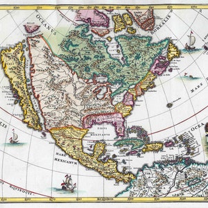 Mapa da América Boreal de 1699