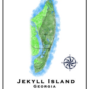 Jekyll Island Georgia Map