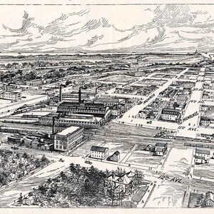 1906 Panoramakarte von South Milwaukee Wisconsin