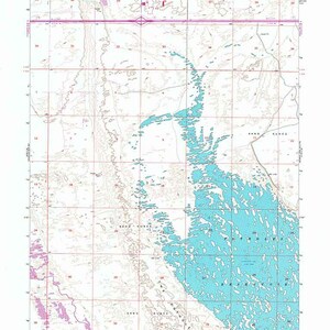 1956 Topo Map of Mae Washington Potholes Stausee