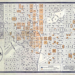 1891 Carte de Jasper, Alabama