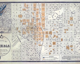 1891 Map of Jasper Alabama