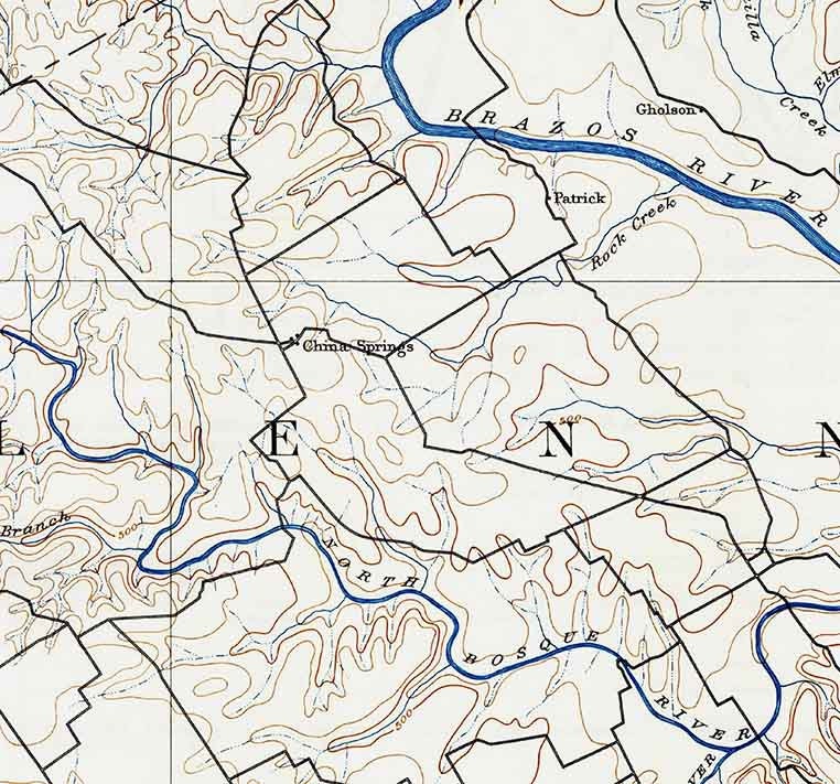 1892 Topo Map of Waco Texas Gatesville Granbury Etsy Australia