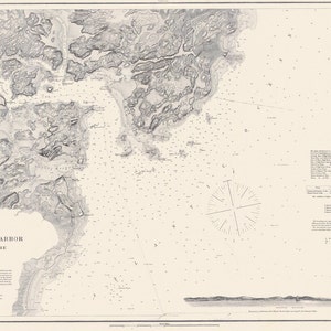 1866 Nautical Map of Portsmouth Harbor New Hampshire