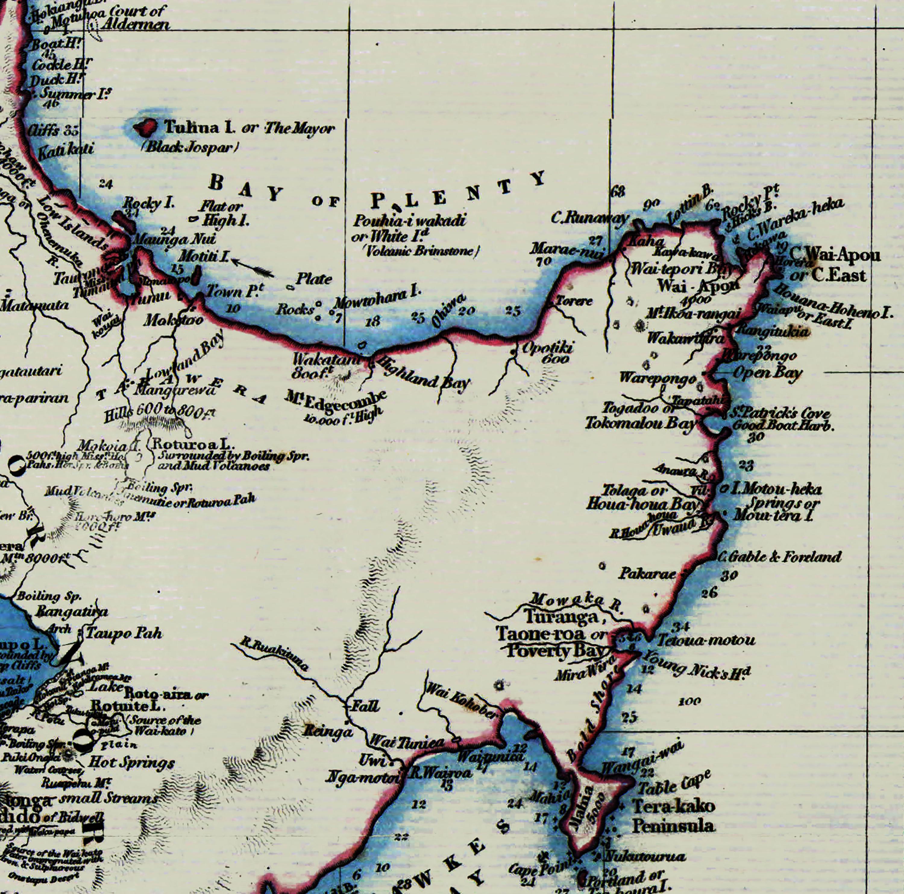 1843 Map of New Zealand - Etsy