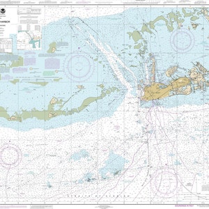 Carte nautique 2013 du port de Key West en Floride