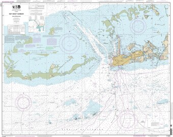 Carte nautique 2013 du port de Key West en Floride