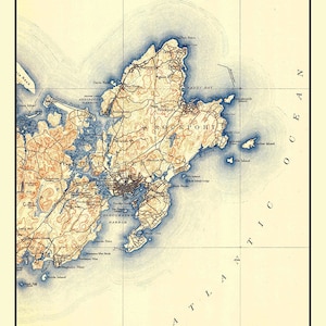 1886 Map of Gloucester Massachusetts