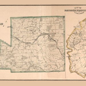 1875 Map of Concord Township Delaware County Pennsylvania