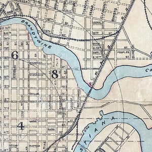 1898 Map of the City of Wilmington Delaware image 3
