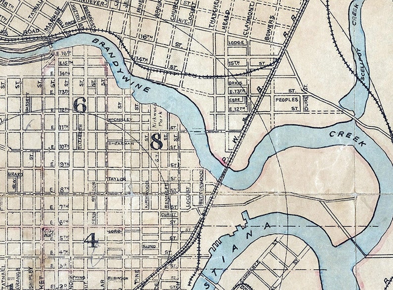 1898 Map of the City of Wilmington Delaware image 3