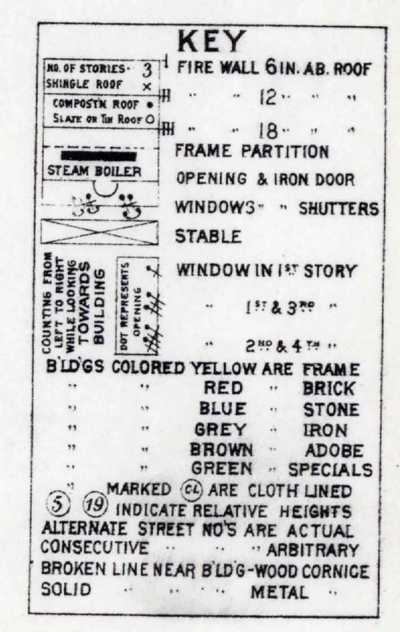 1897 Sanborn Map of Blossburg Tioga County Pennsylvania Etsy