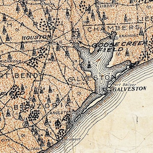 1920 Map of Texas Oil Fields and Geology - Etsy