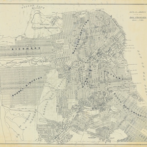 1906 Map of San Francisco California