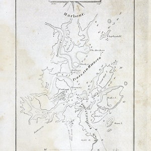 1837 Chart of Portland Harbor