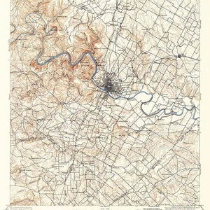 1896 Topo Map of Austin Quad Texas - Il 300x300.1586608152 Iz0y
