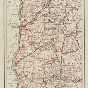 1895 Plan de Putnam et du comté de Dutchess, New York