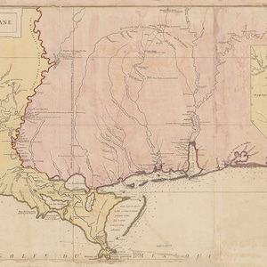 1752 Map of Louisiana Carte de la Louisiane