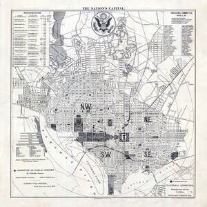 1901 Carte de Washington DC