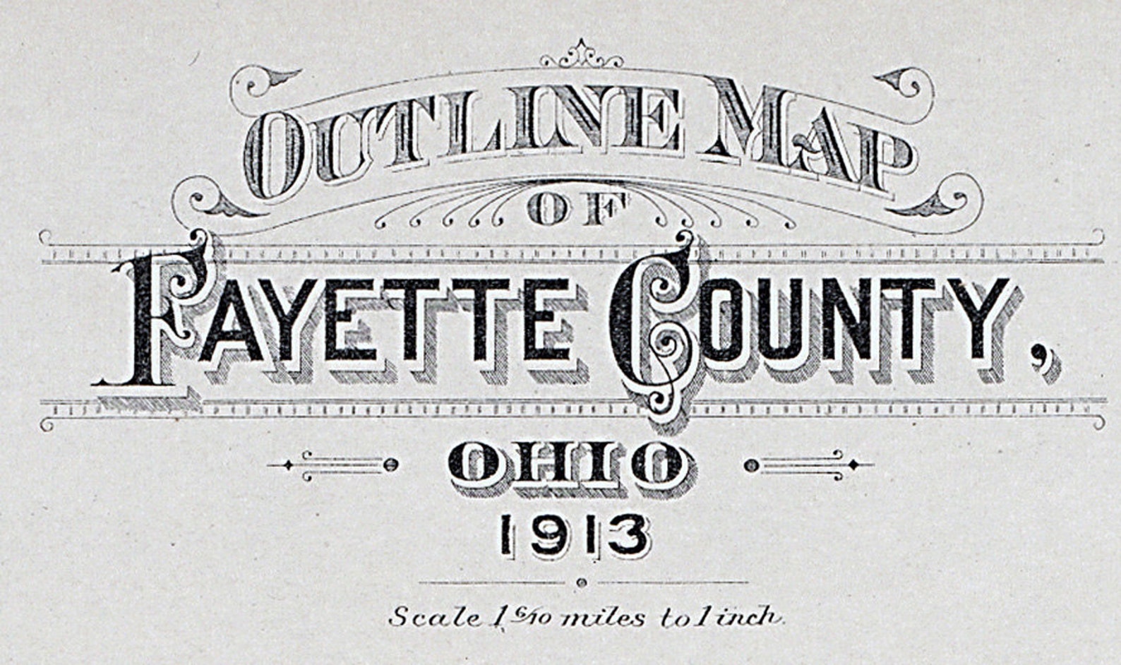 1913 Map of Fayette County Ohio Etsy