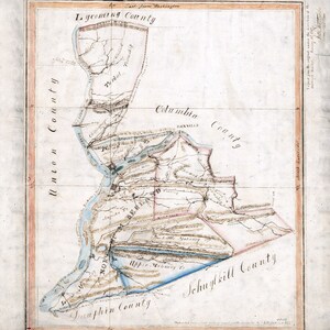 1817 Map of Northumberland County Pennsylvania - Etsy