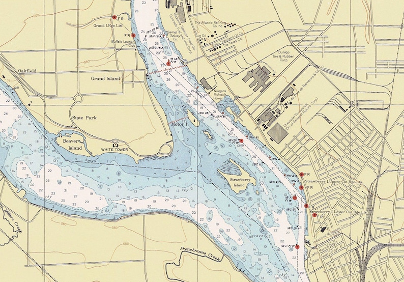 Niagara River Depth Map
