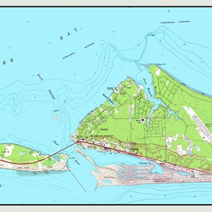 Kaart van Destin Florida uit 1972