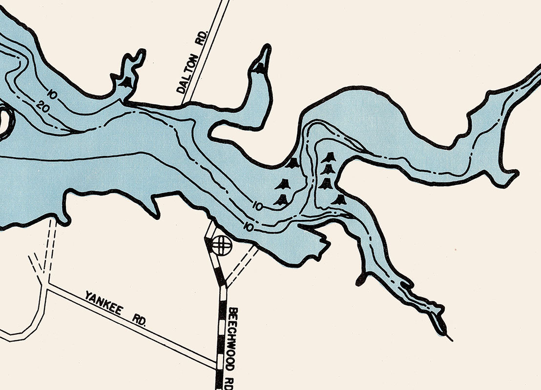 Cowan Lake Map Physical