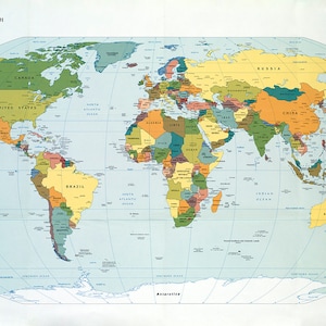 Carte politique du monde 2001