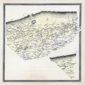 1862 Map of Bethel Townships Berks County Pennsylvania