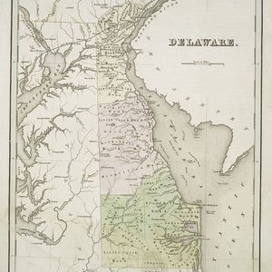 1838 Map of Delaware