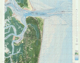 1981 Nautical Map of Fernandina Beach Florida