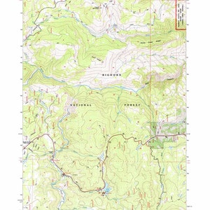 Carte topographique 1993 de Skull Ridge, Wyoming, WY, forêt des Bighorns