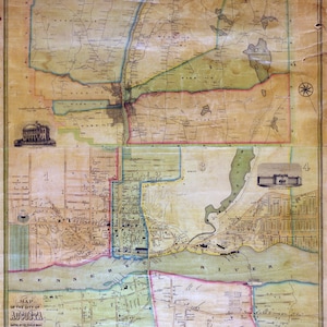 1851 Map of the city of Augusta Maine