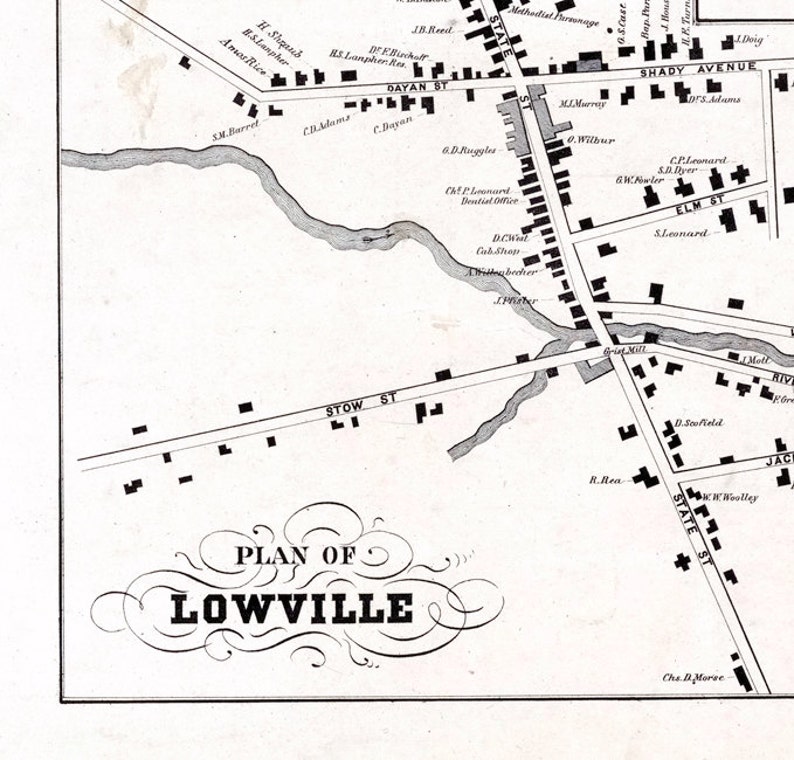 1857 Map of Lewis County New York Etsy