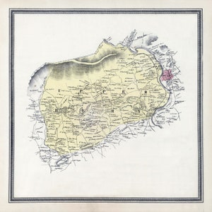 1862-Karte von Oberseite Bern Township Berks County Pennsylvania