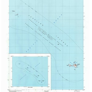 1988 Mapa topográfico del cuadrilátero de California de las Islas Farallón