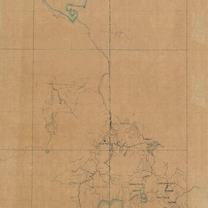 1866 Map of Lake Tahoe and Honey Lake California and Environs