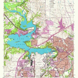 1982 Topo Map of Lake Worth Texas