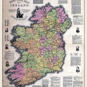 1893 Landkarte Irland