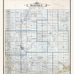 1896-Karte von Gibson Township Bay County MI