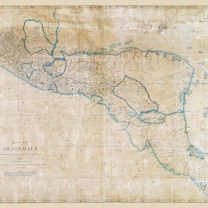 1826 Map of Guatemala