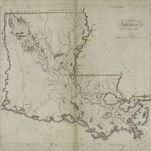 1814 Map of Louisiana