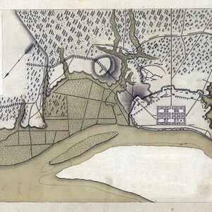 1779 Map of Savannah Georgia
